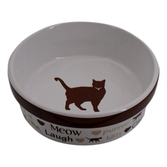 Indecor Home Celebrating Animals/Confronting Cruelty Cat Saucer Bowl - Picture 1 of 4